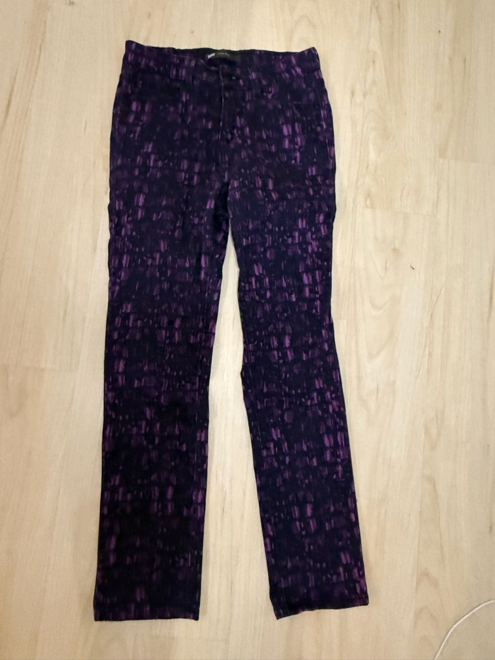 Levi's Purple Black Patterned Ankle Jeans